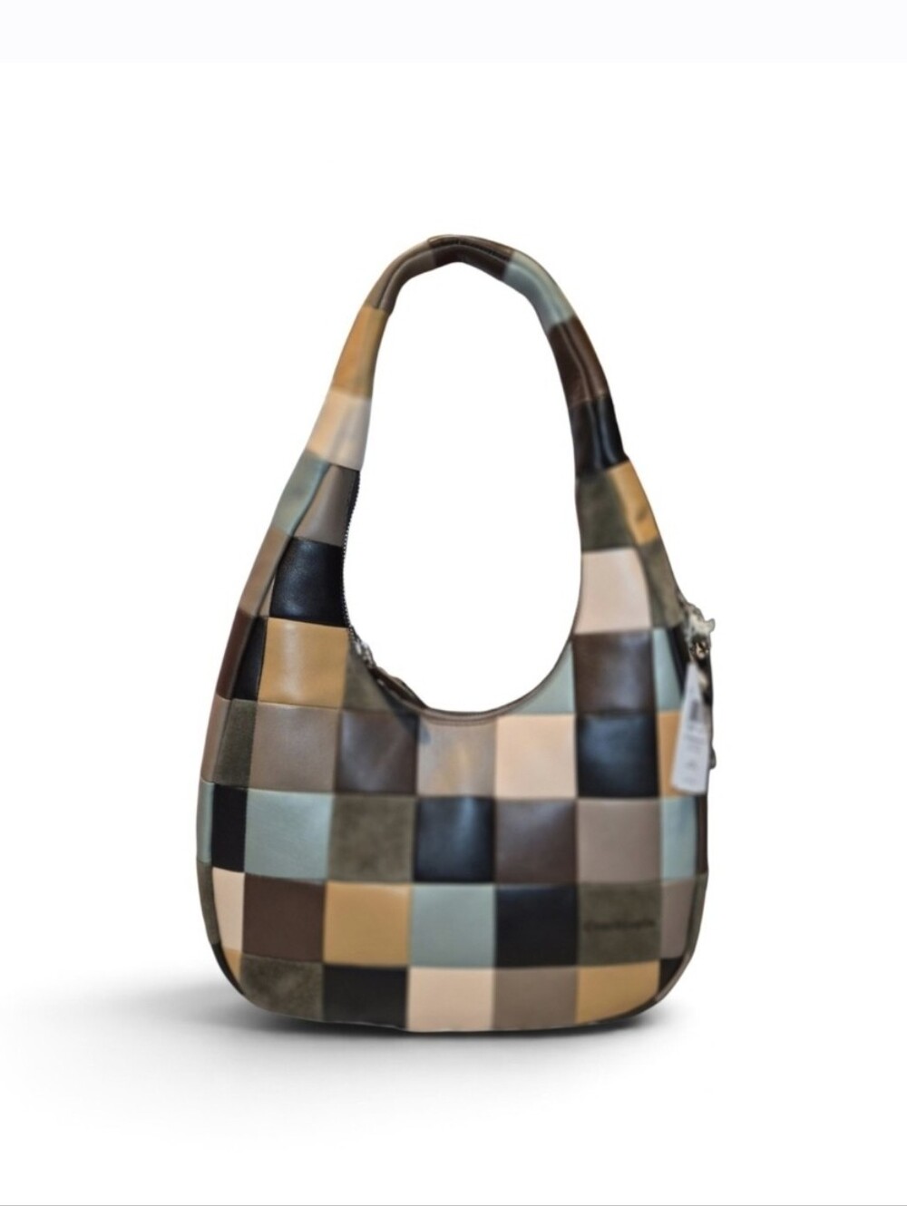 NWT Coachtopia Alter/Ego Crescent Shoulder Bag Checkerboard Multi 4
